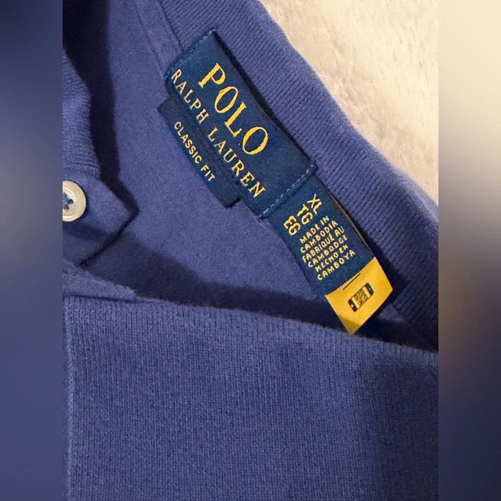 Polo Ralph Lauren Cotton Mesh Classic-Fit Polo Shirt Rich Blue SZ XL UGC